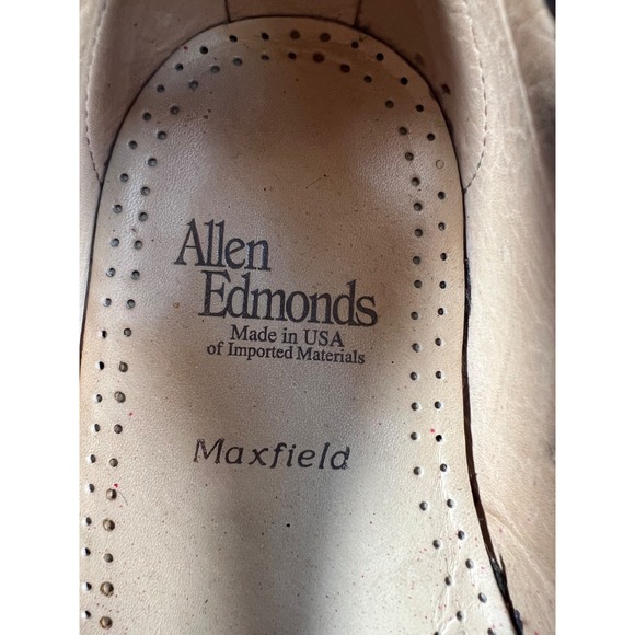 Allen Edmonds Maxfield Shoes Mens 10.5 D Tri Color Tassel Braided Loafers USA - Picture 7 of 14